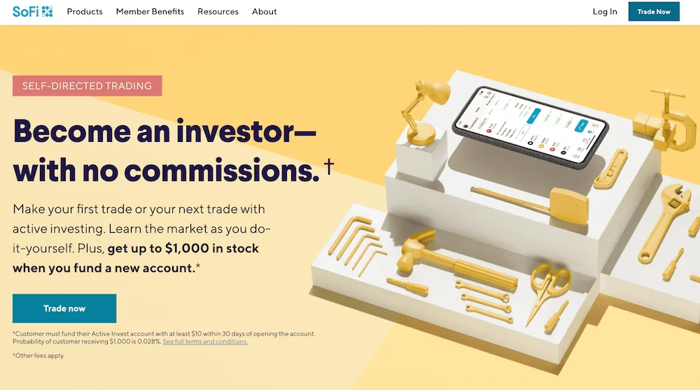 sofi invest signup