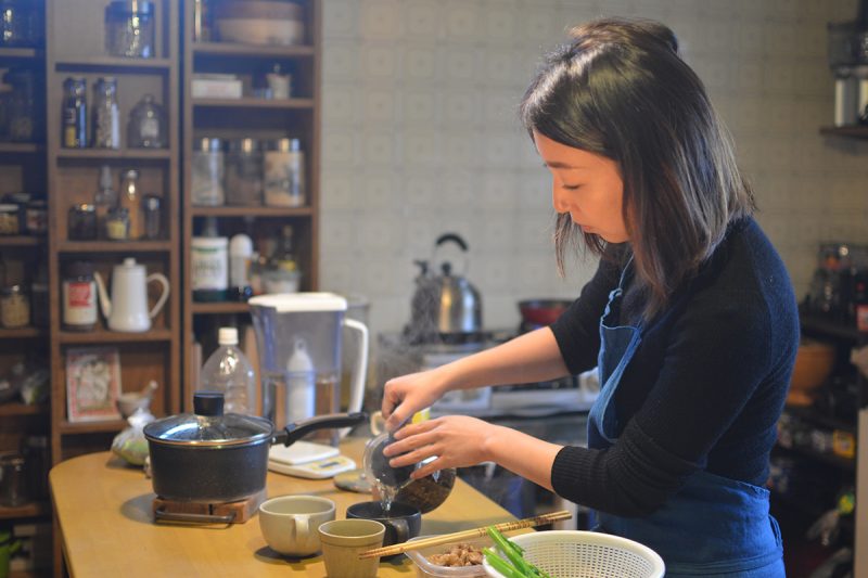 阿波の金時豚、鳴門金時、木桶仕込みのお味噌をつかった料理