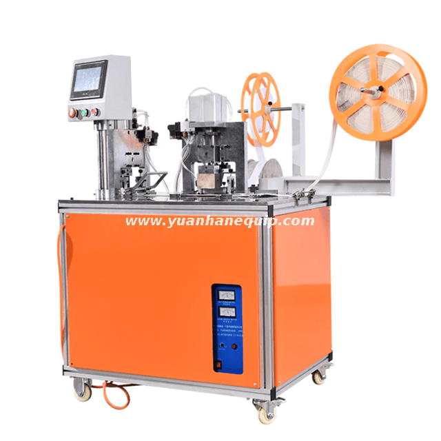 Ultrasonic Webbing Cutting and Velcro Bonding Stitching Machine