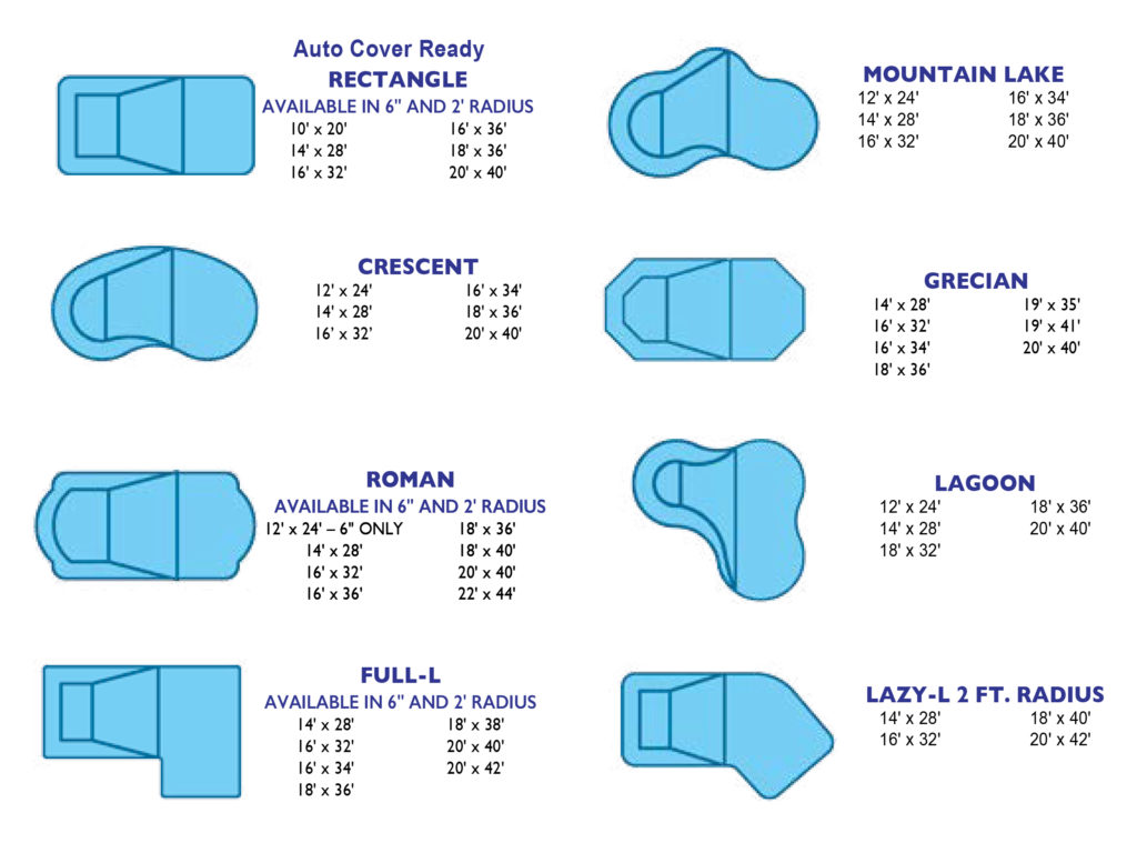 Vinyl Pool Shapes And Sizes