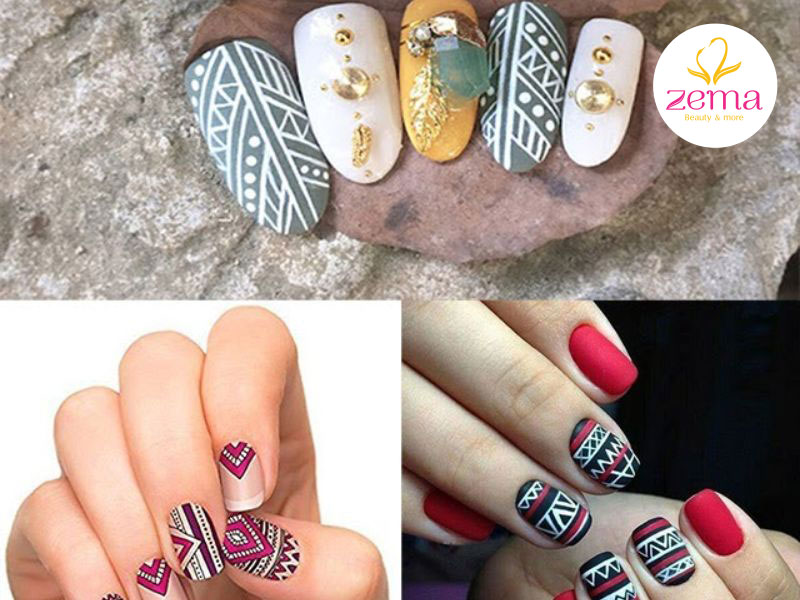 Cập nhật hơn 75 về vẽ nail thổ cẩm