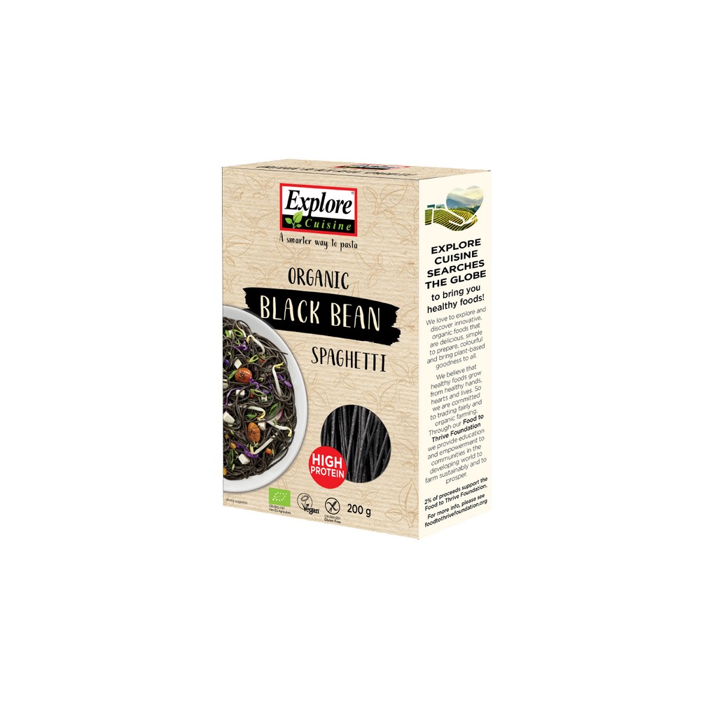 Explore Cuisine Organic Black Bean Spaghetti 200g