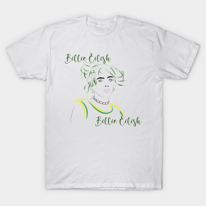 Billie Eilish green hair T-Shirt