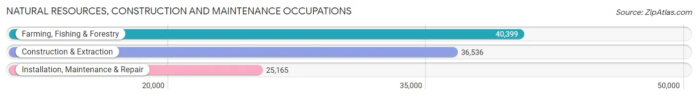 Natural Resources, Construction and Maintenance Occupations in Area Code 509