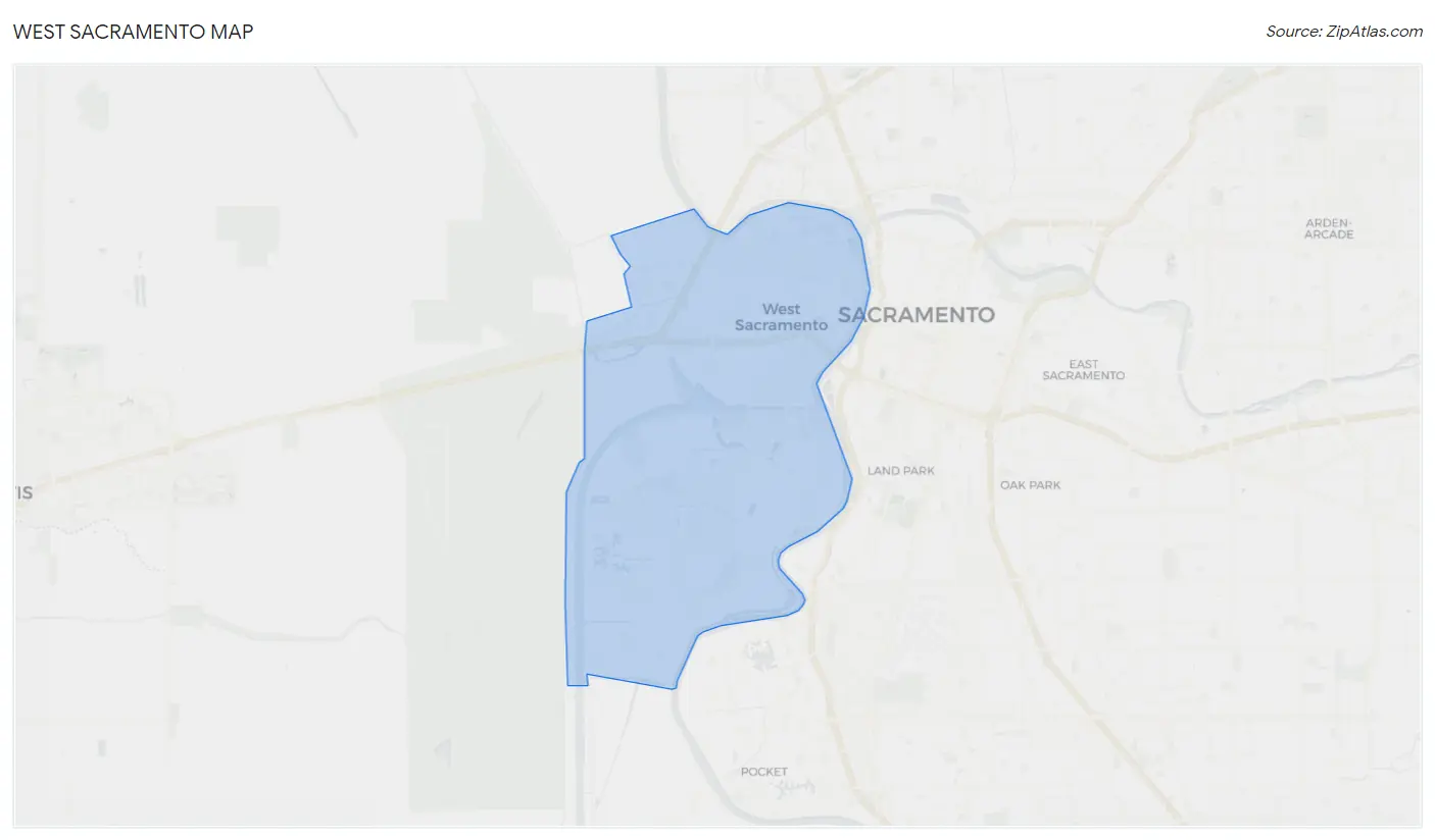 West Sacramento Map