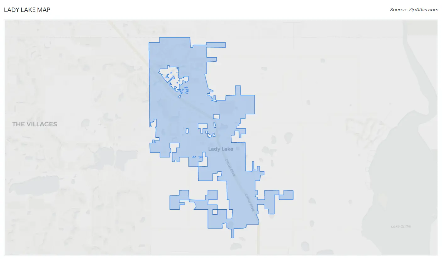 Lady Lake Map