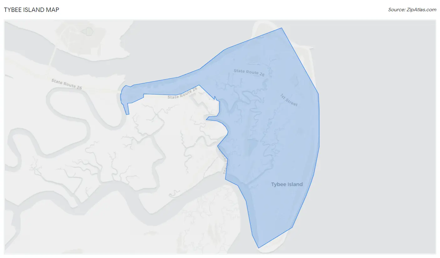 Tybee Island Map