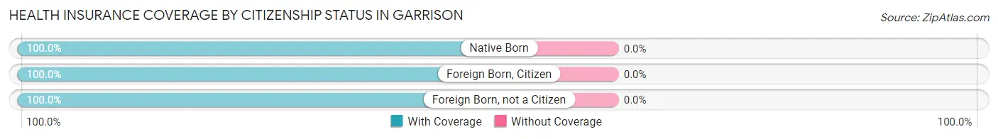 Health Insurance Coverage by Citizenship Status in Garrison