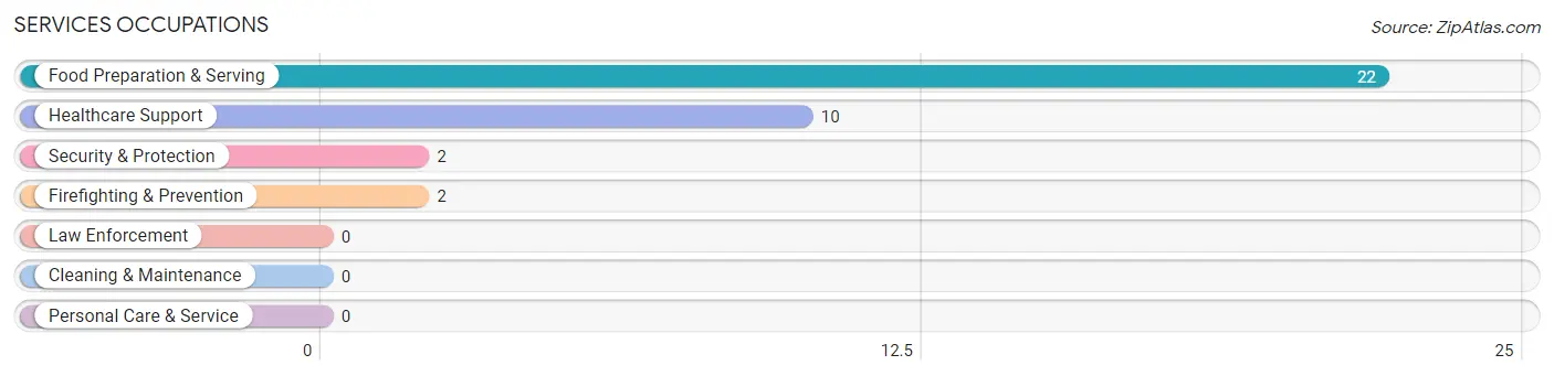 Services Occupations in Garrison