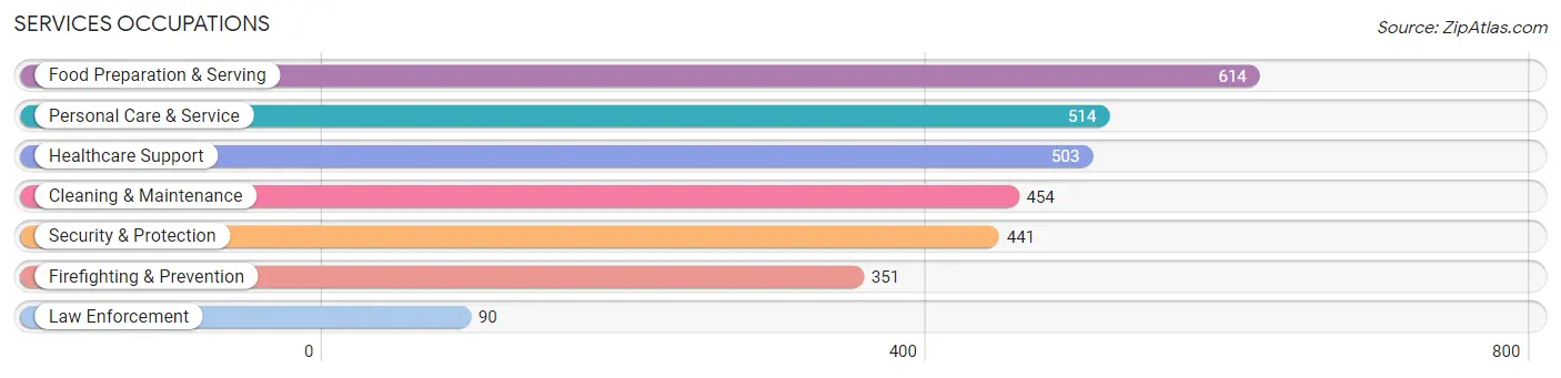 Services Occupations in Bartlett