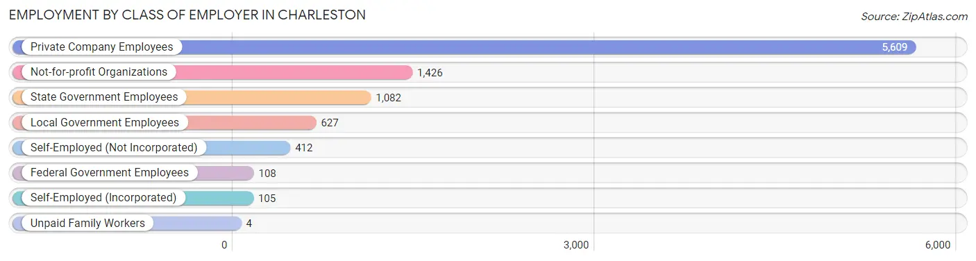 Employment by Class of Employer in Charleston