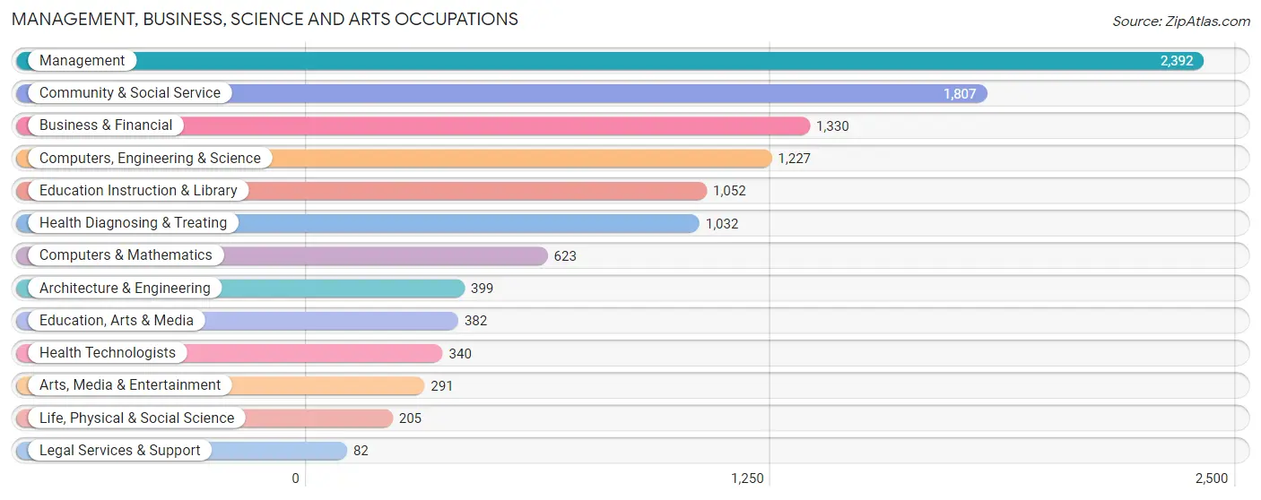 Management, Business, Science and Arts Occupations in Dundalk