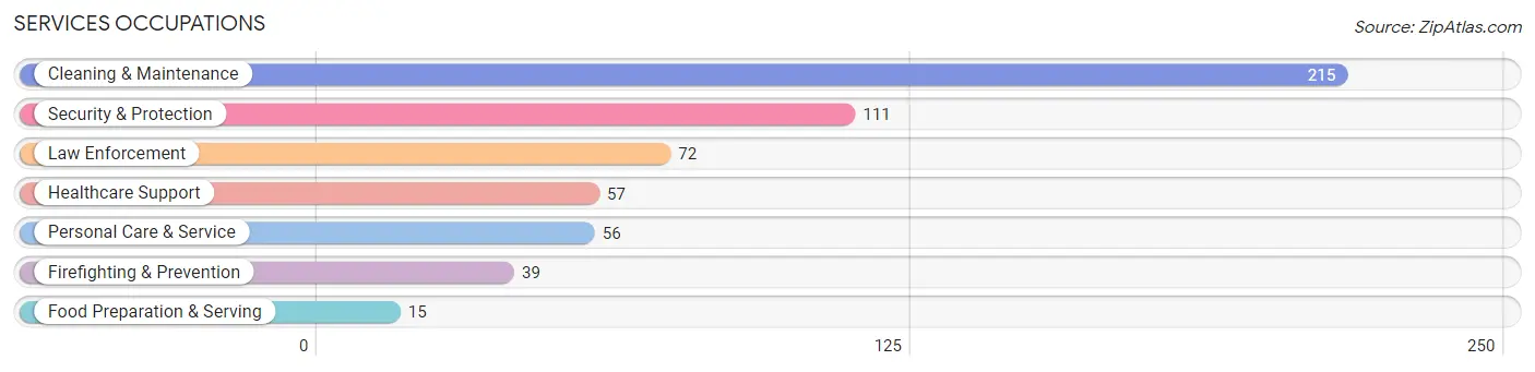 Services Occupations in Garrison