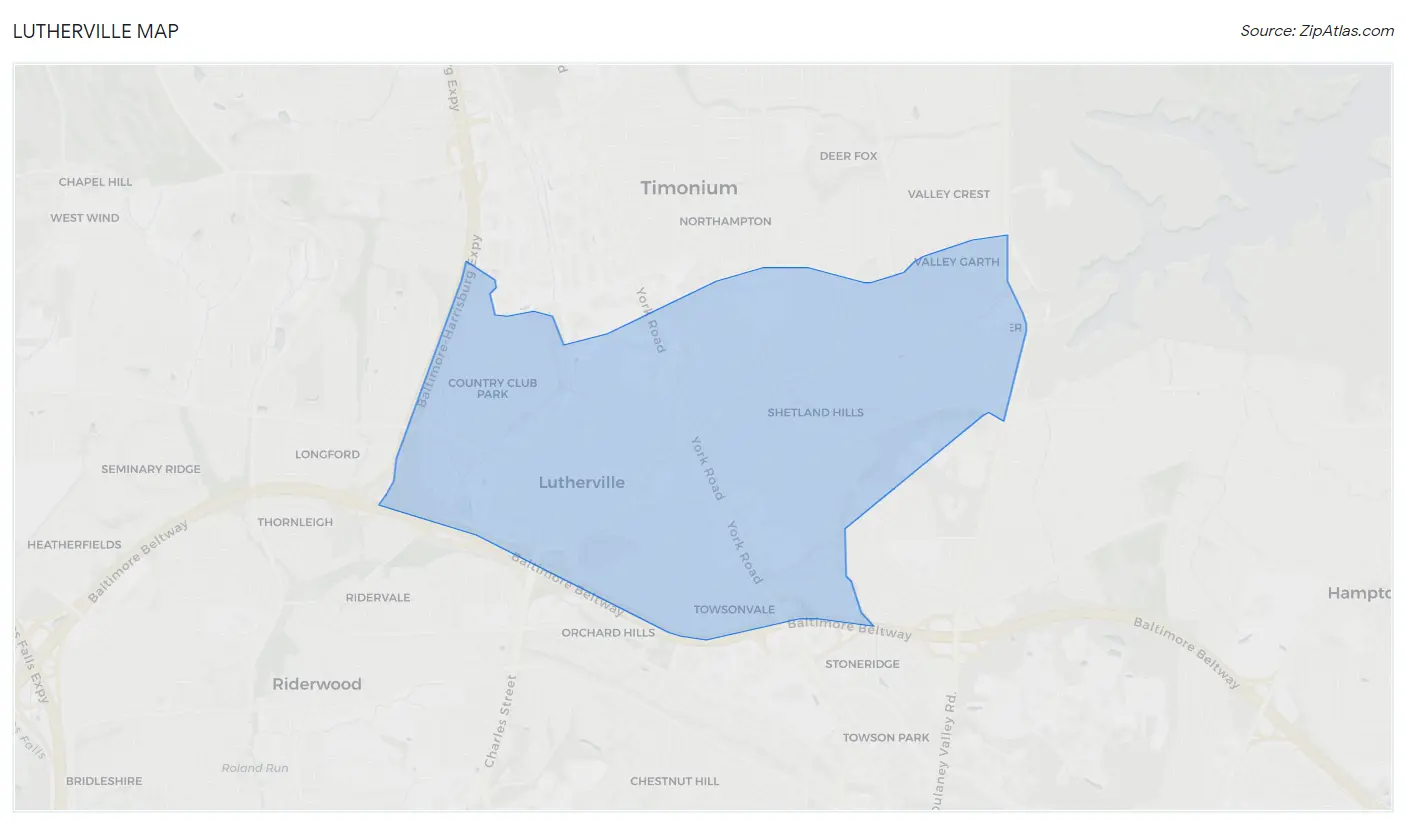 Lutherville Map