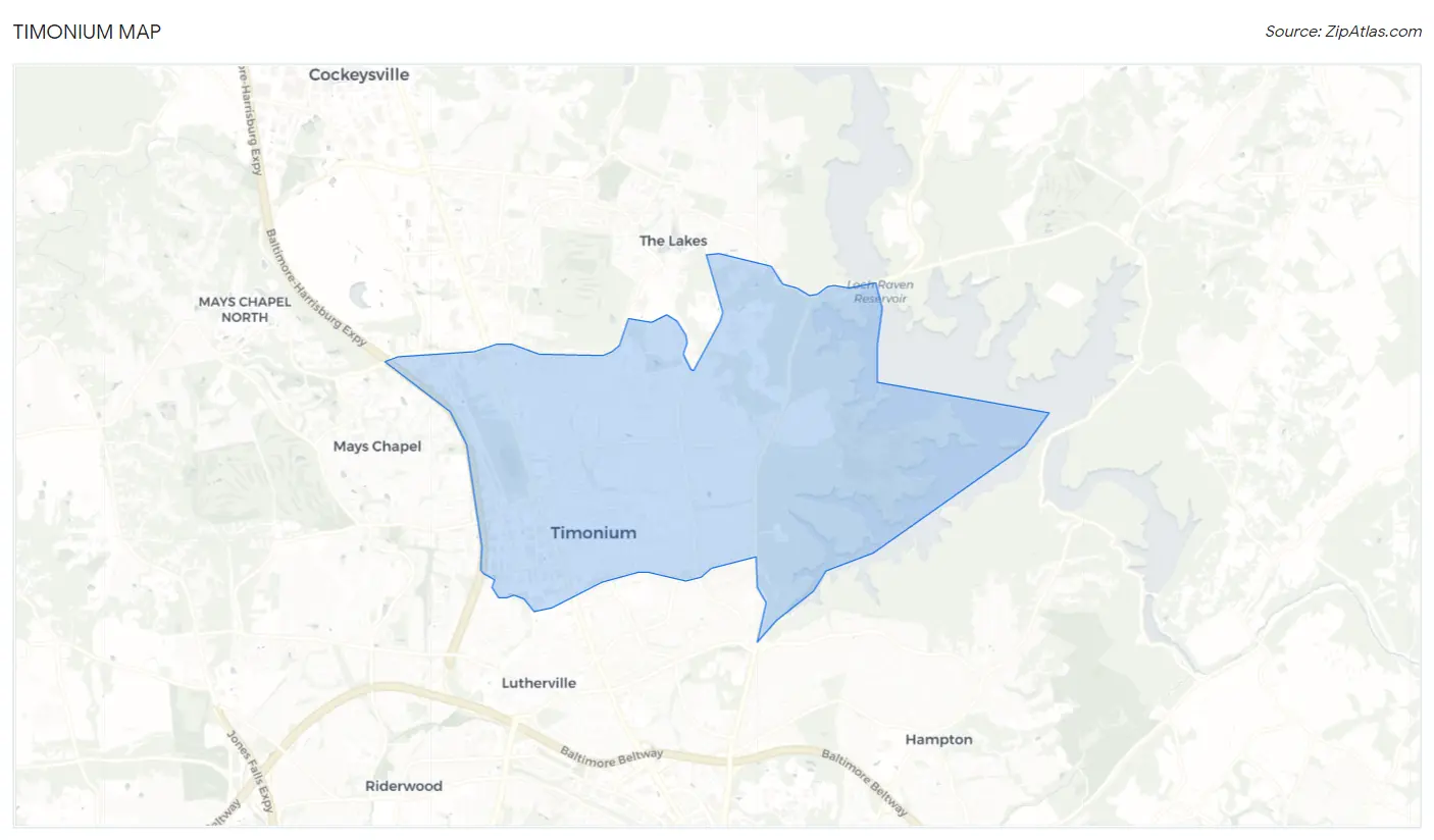 Timonium Map