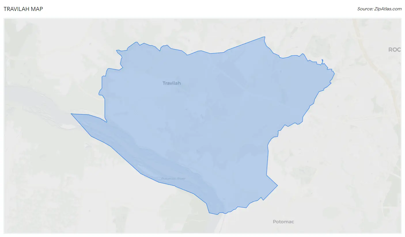 Travilah Map