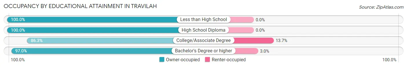 Occupancy by Educational Attainment in Travilah