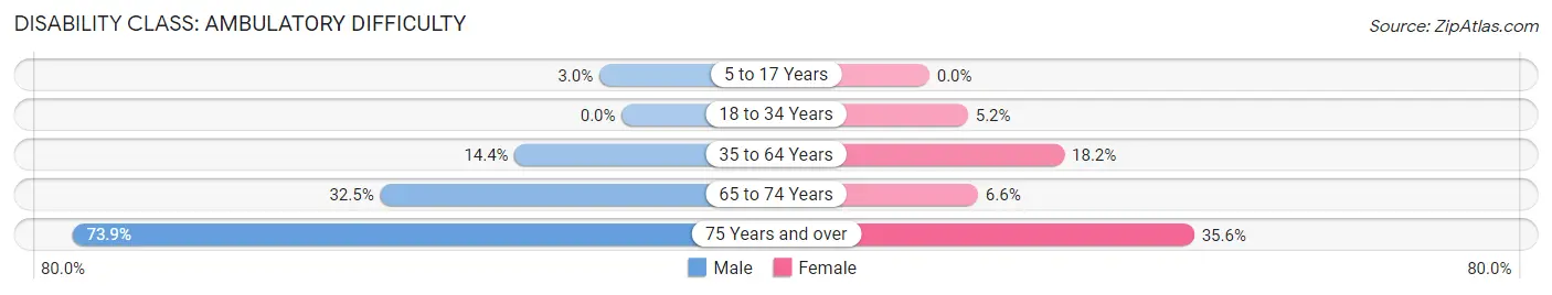 Disability in Cheboygan: <span>Ambulatory Difficulty</span>