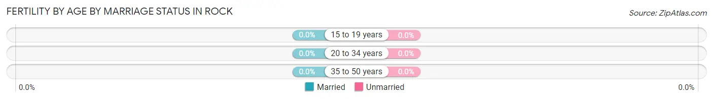 Female Fertility by Age by Marriage Status in Rock