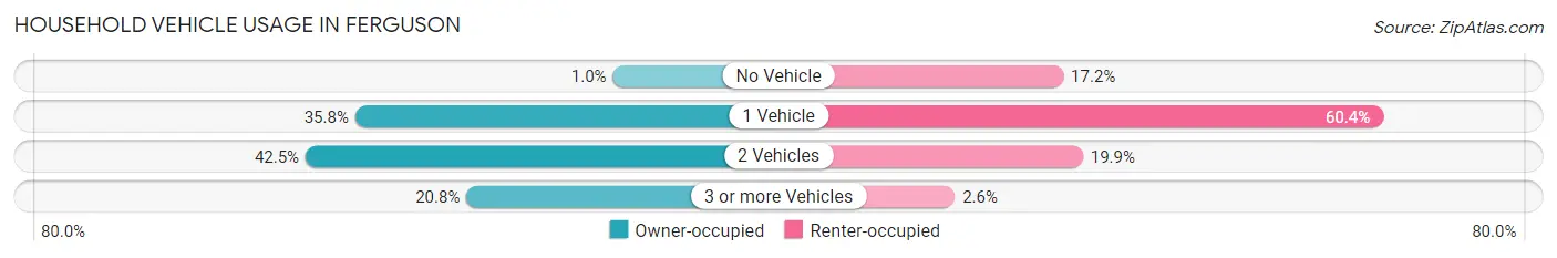 Household Vehicle Usage in Ferguson