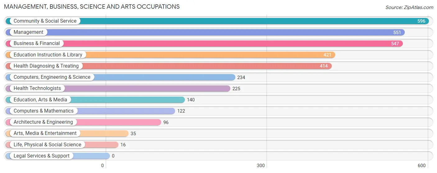 Management, Business, Science and Arts Occupations in Ferguson