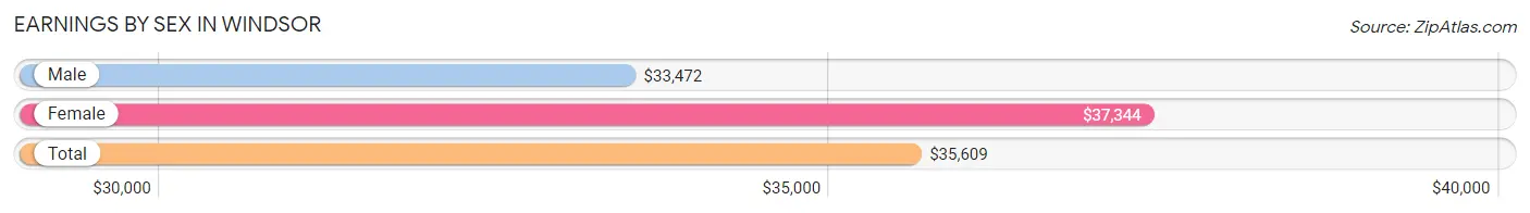 Earnings by Sex in Windsor