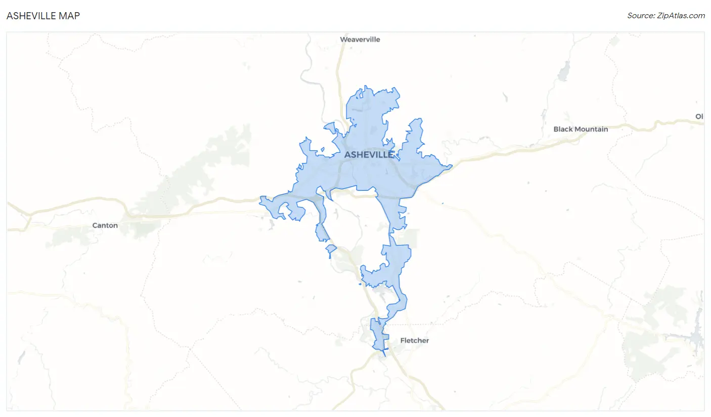 Asheville Map