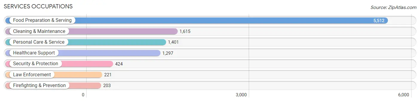 Services Occupations in Asheville