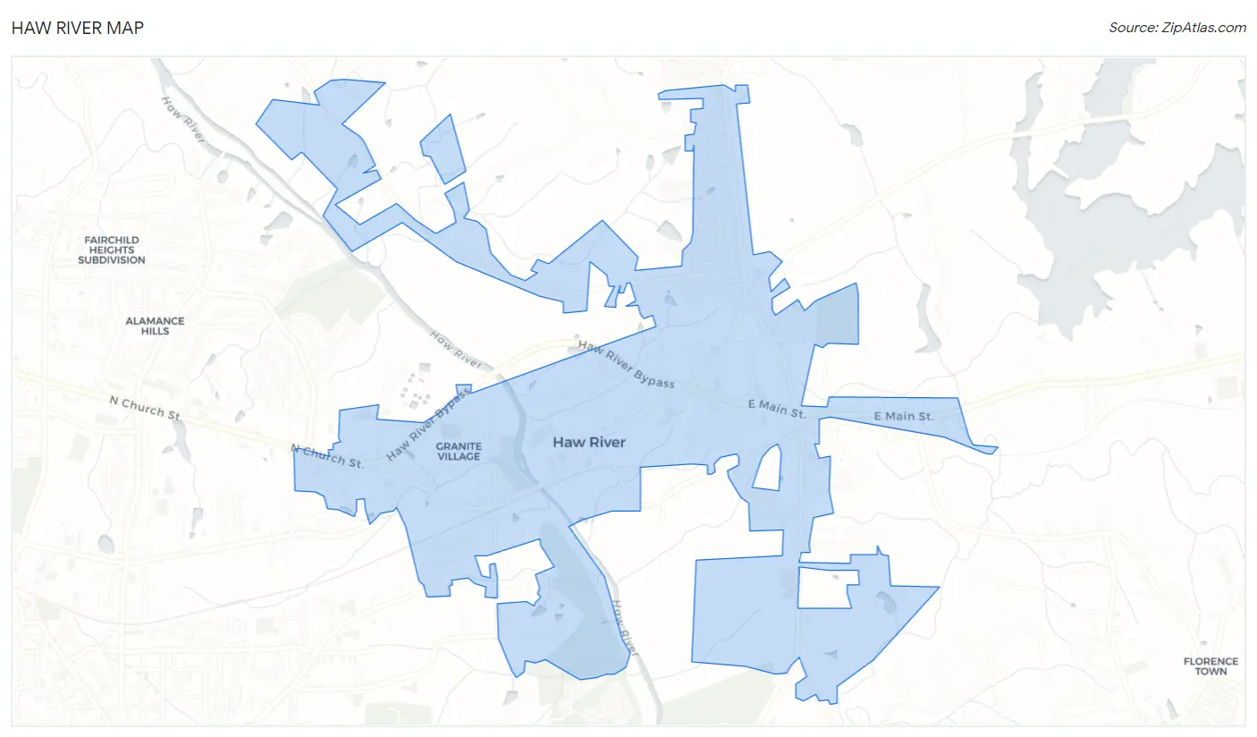 Haw River Map