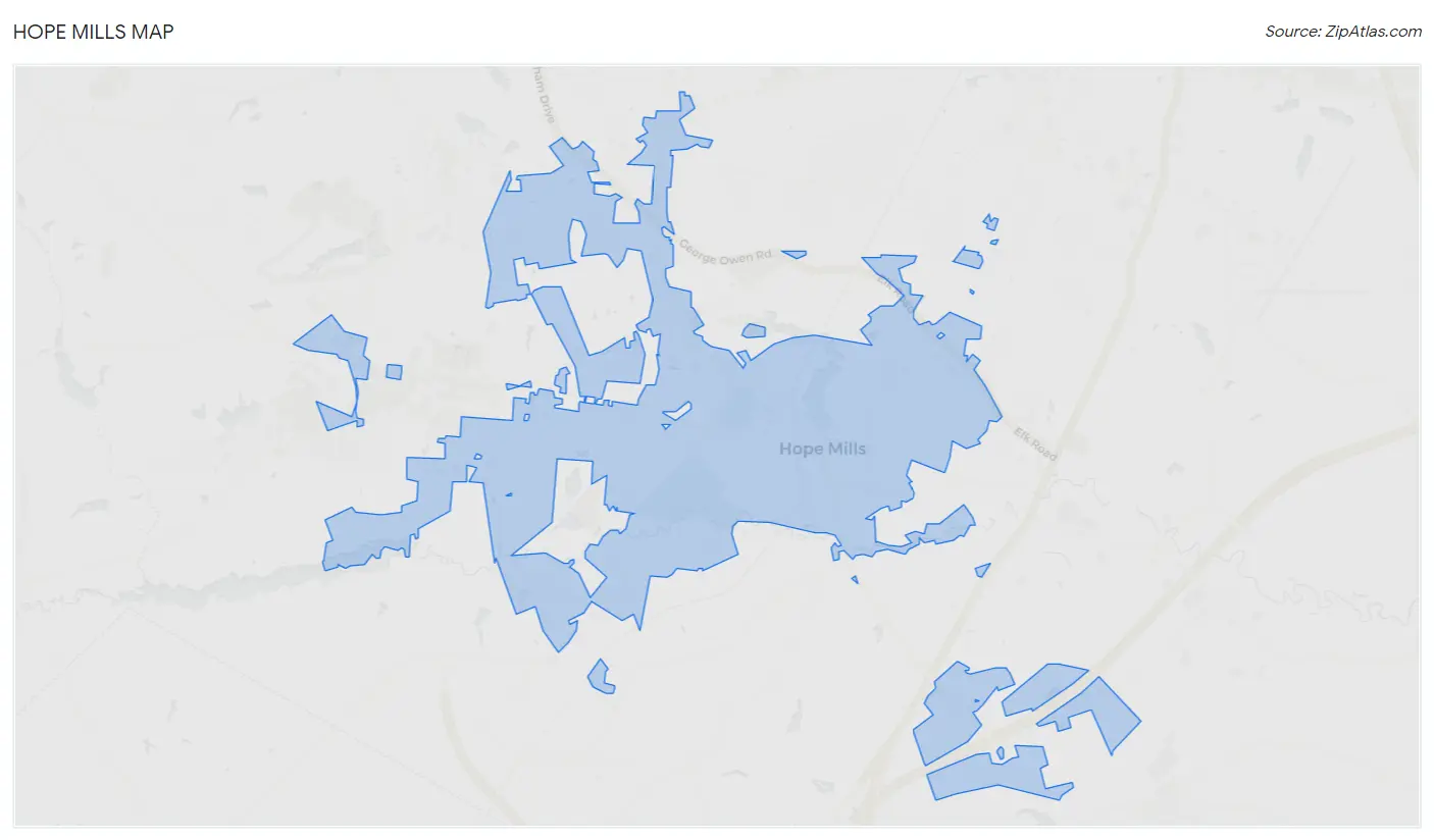 Hope Mills Map