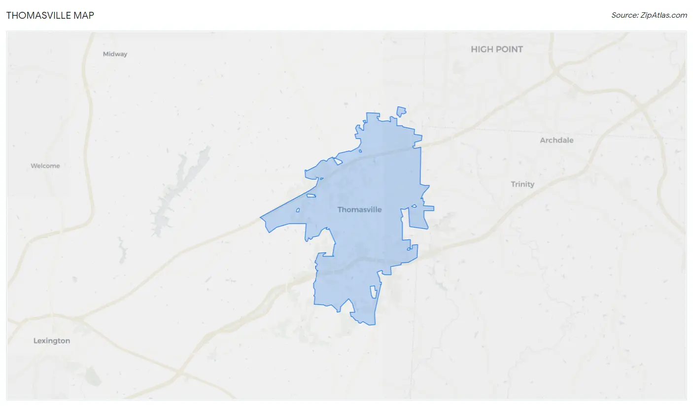 Thomasville Map