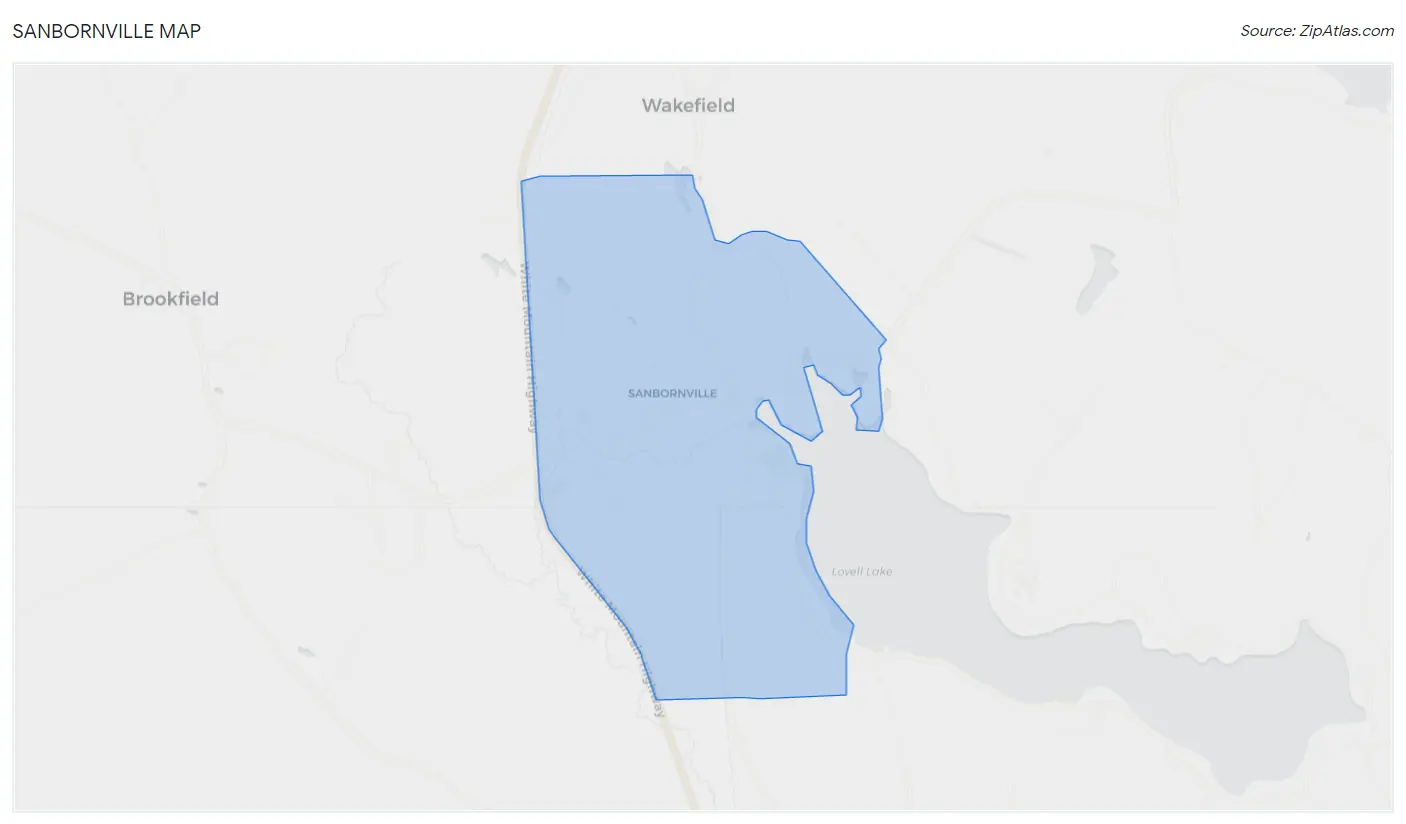 Sanbornville Map