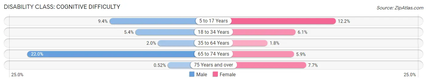 Disability in Pine Lake Park: <span>Cognitive Difficulty</span>