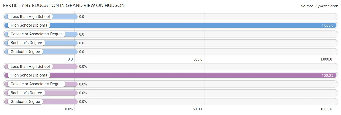 Female Fertility by Education Attainment in Grand View on Hudson