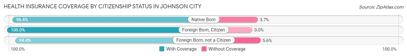 Health Insurance Coverage by Citizenship Status in Johnson City