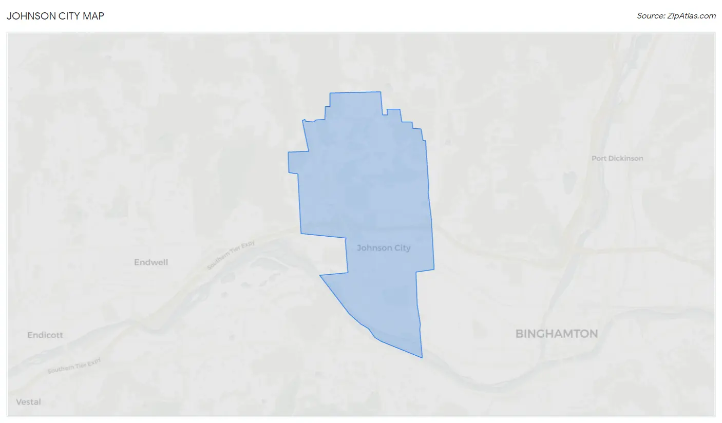 Johnson City Map