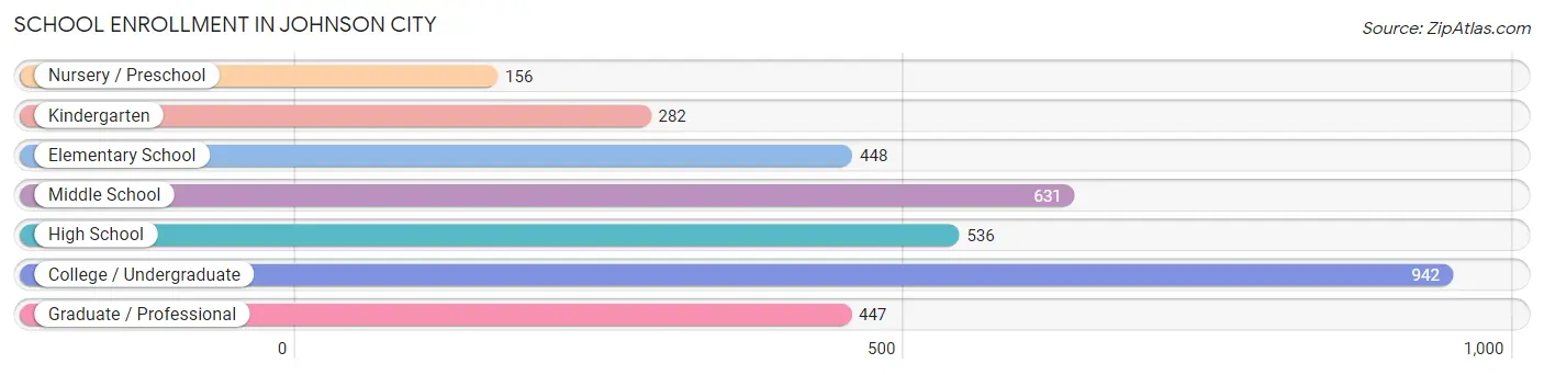 School Enrollment in Johnson City