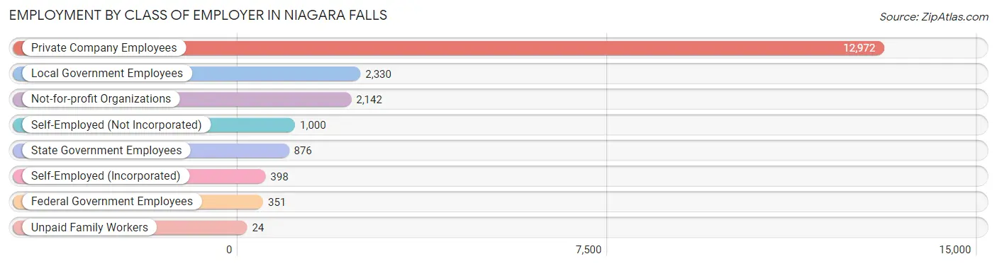 Employment by Class of Employer in Niagara Falls