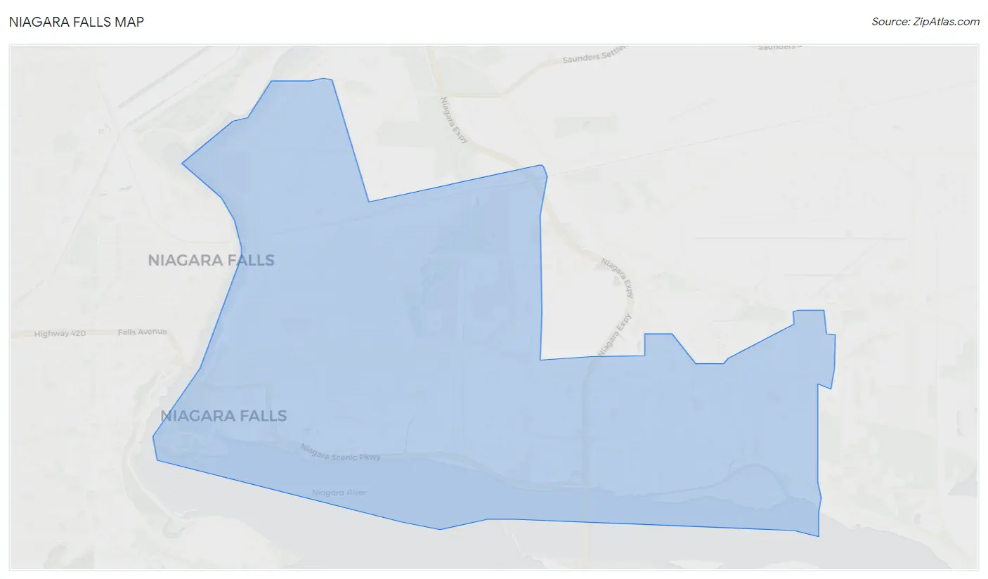 Niagara Falls Map