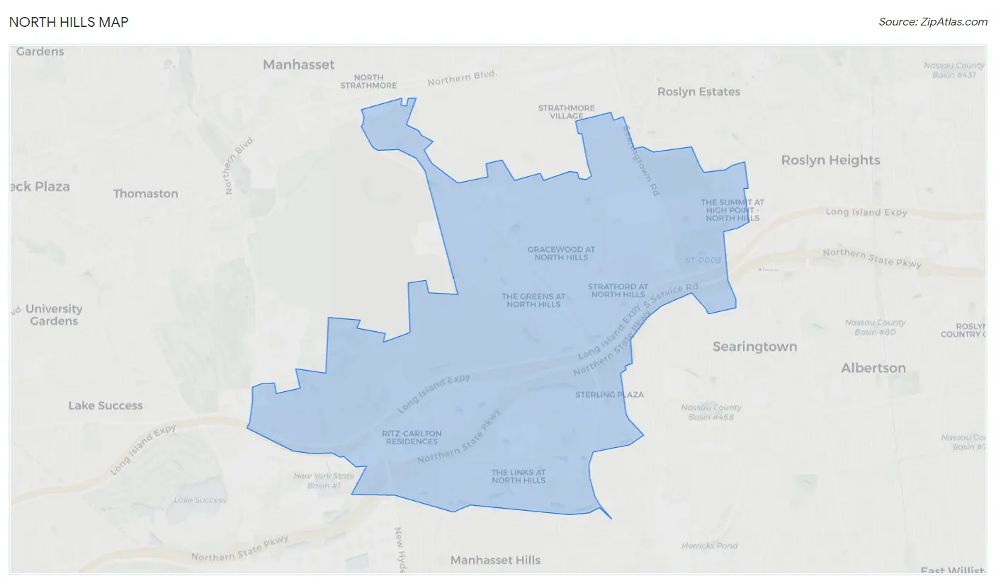 North Hills Map