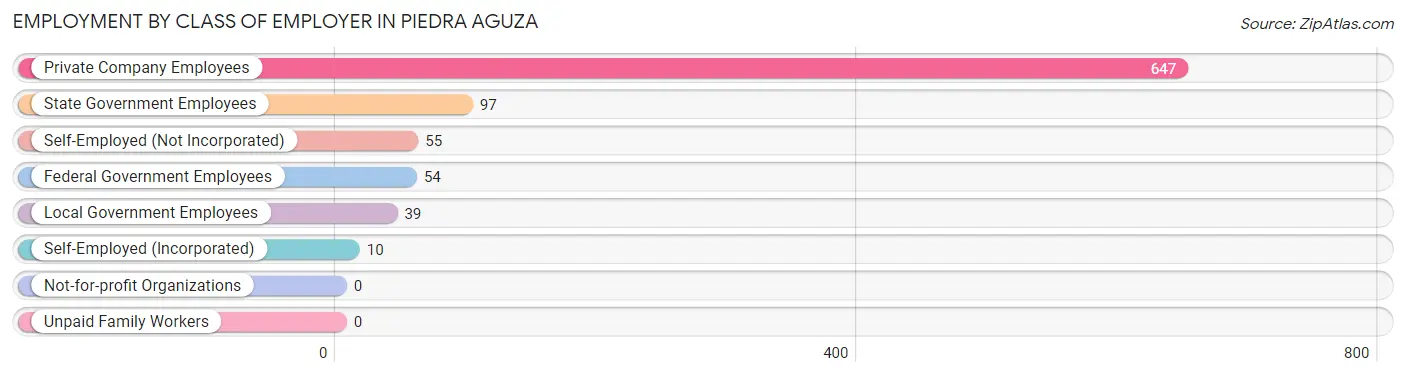 Employment by Class of Employer in Piedra Aguza