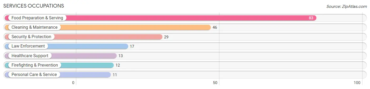 Services Occupations in Piedra Aguza