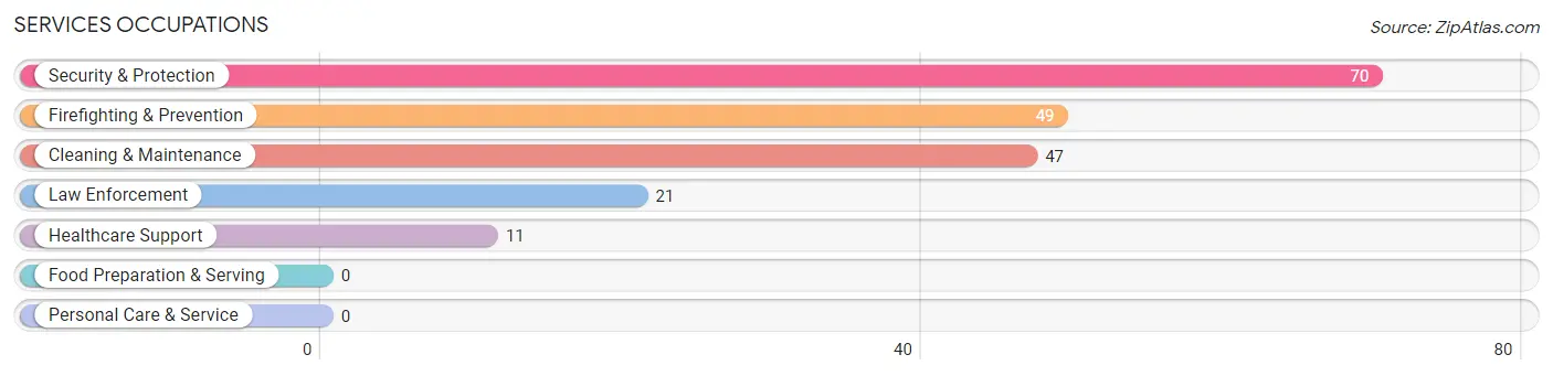 Services Occupations in Rosebud