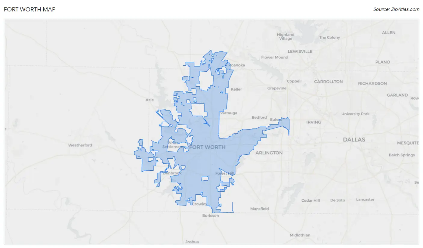 Fort Worth Map