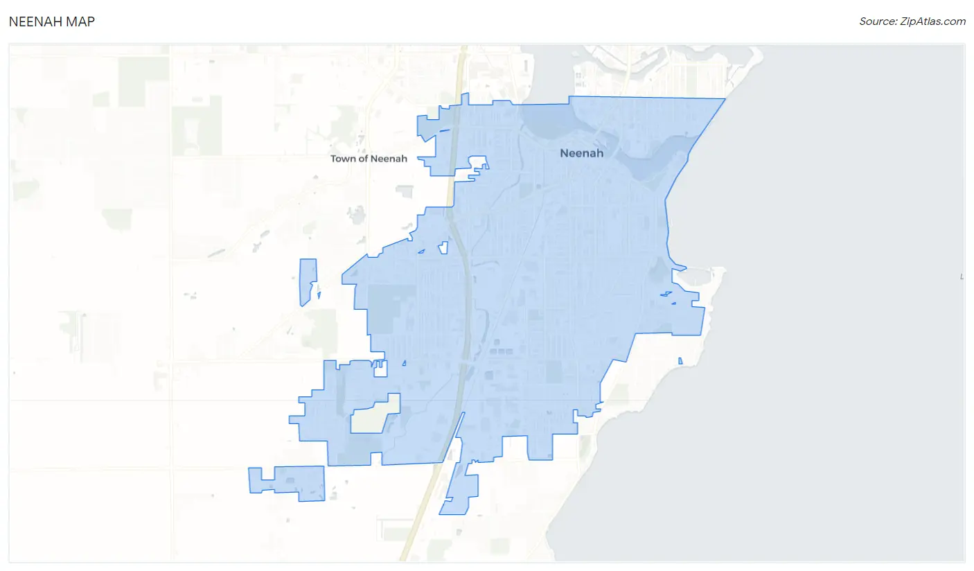 Neenah Map