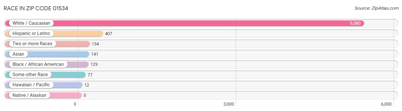 Race in Zip Code 01534