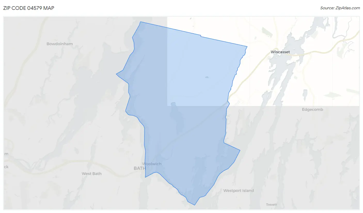 Zip Code 04579 Map