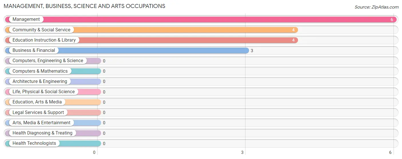 Management, Business, Science and Arts Occupations in Zip Code 04642