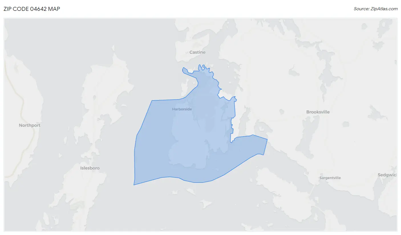 Zip Code 04642 Map