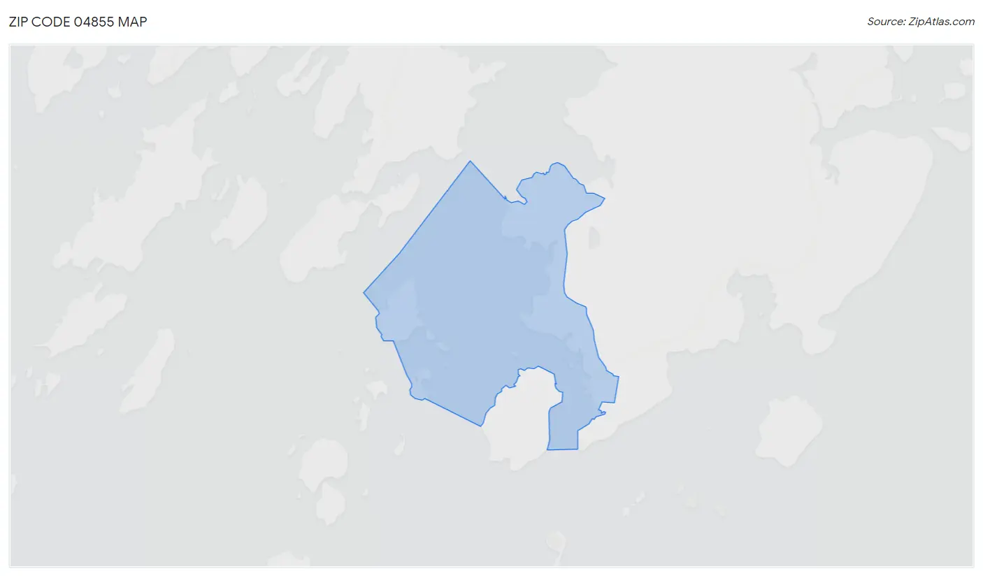 Zip Code 04855 Map